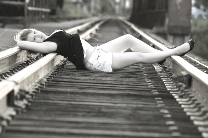 Female model photo shoot of Cheryl Lynn Cote in Shelton Train Bridge