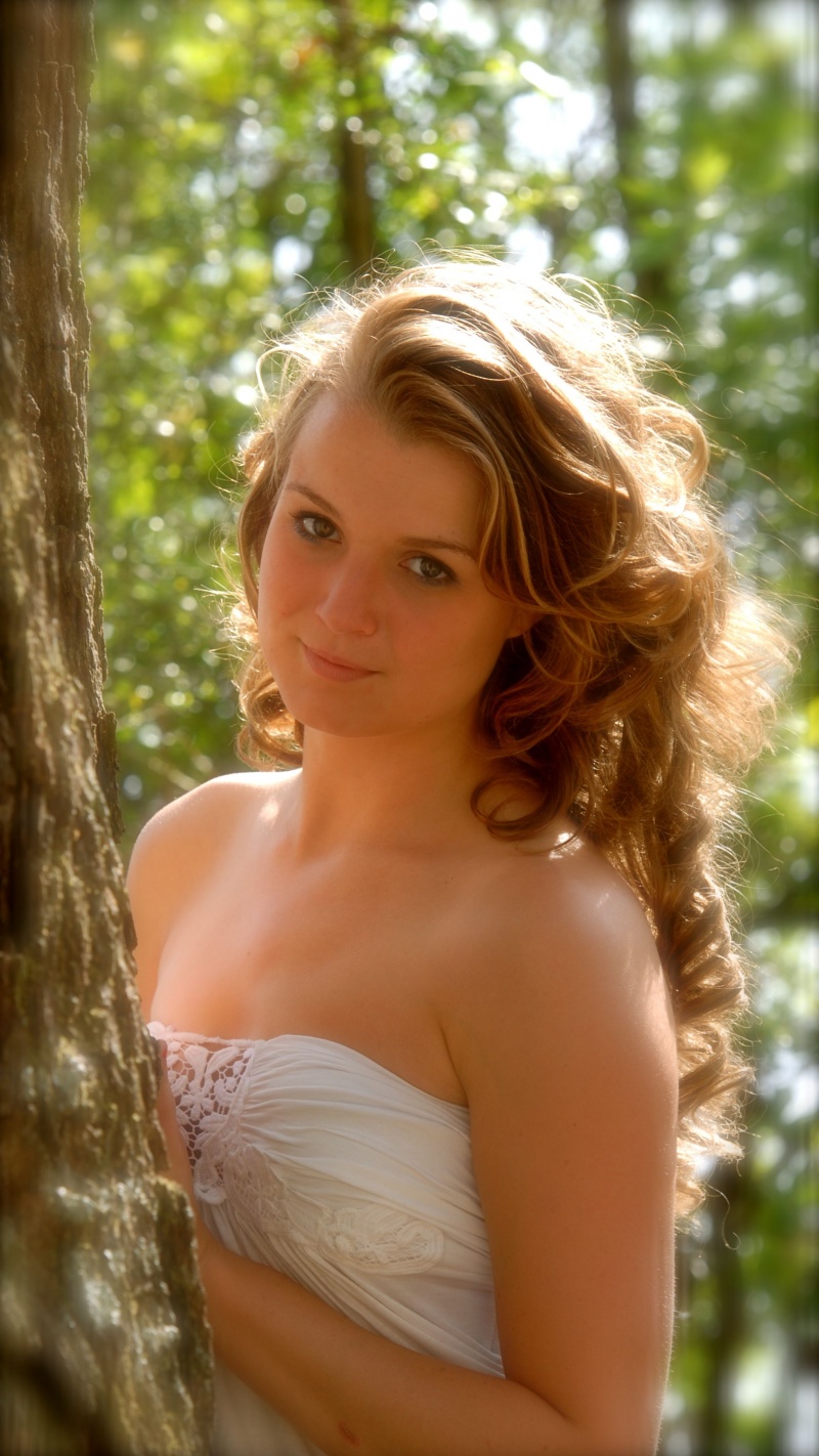 Female model photo shoot of KTPfeiffer by Big Rocks in in the woods...