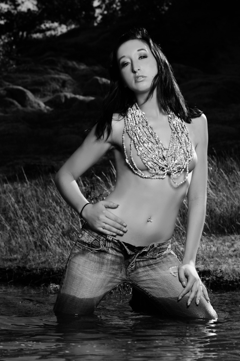 Female model photo shoot of -Ashley Faye- by J Sharp  in Folsom Lake, CA, makeup by Chelsea Joy Art