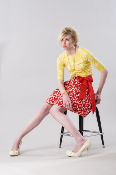 Female model photo shoot of Sarah Banta-Turner, wardrobe styled by K Beery