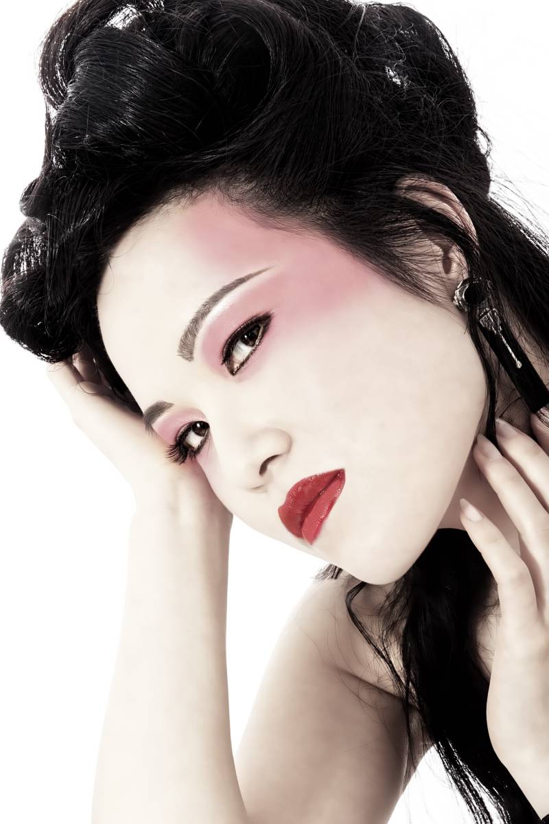 Female model photo shoot of Angelle, makeup by Everywhair