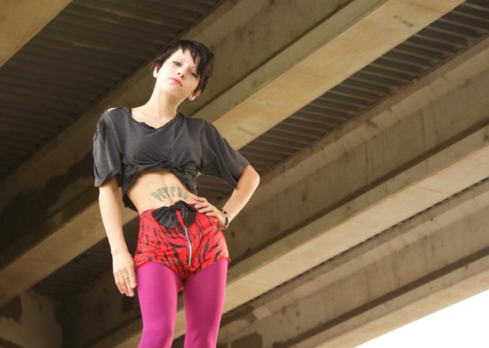 Female model photo shoot of low life couture and lowlife jessica in FLA