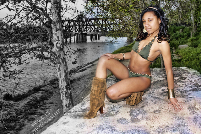 Female model photo shoot of Miss_Christina Marie by Swagg FX 
