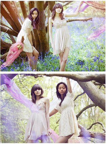 Female model photo shoot of Victoria Rose Model and TESSA_model by Charlotte Rutherford in Bluebell woods., hair styled by Artistic Stylist HMUA, makeup by Artistic Stylist MakeUp