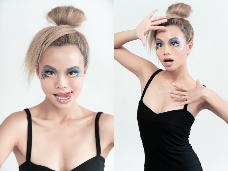 Female model photo shoot of Jessebella Aoki T, makeup by CarmenC