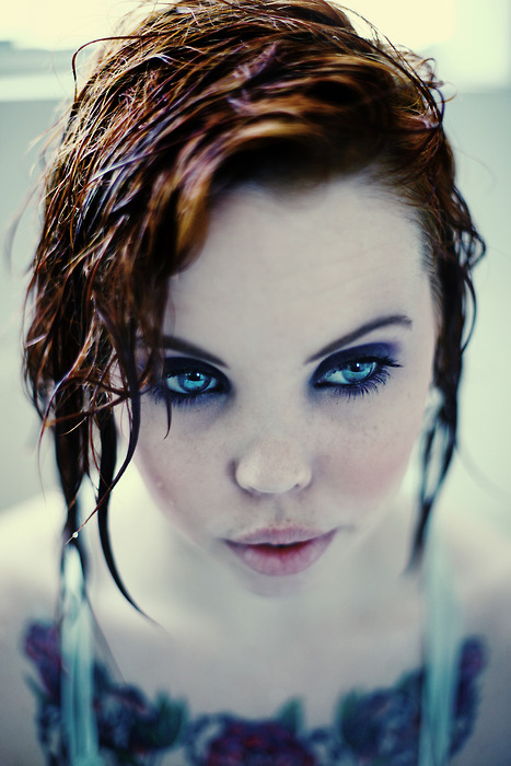 Female model photo shoot of Just Mica in My bathtub