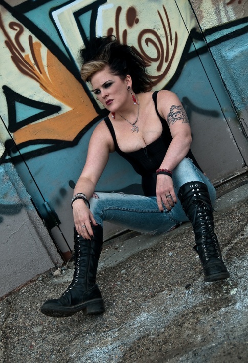 Female model photo shoot of Zoe Lynn Streeter in Downtown Tucson