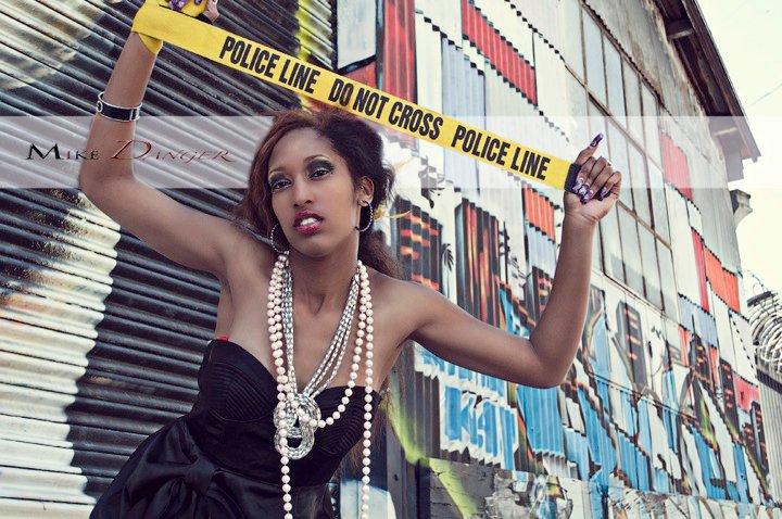 Female model photo shoot of Eiliyah-Angana by mike danger in Downtown LA