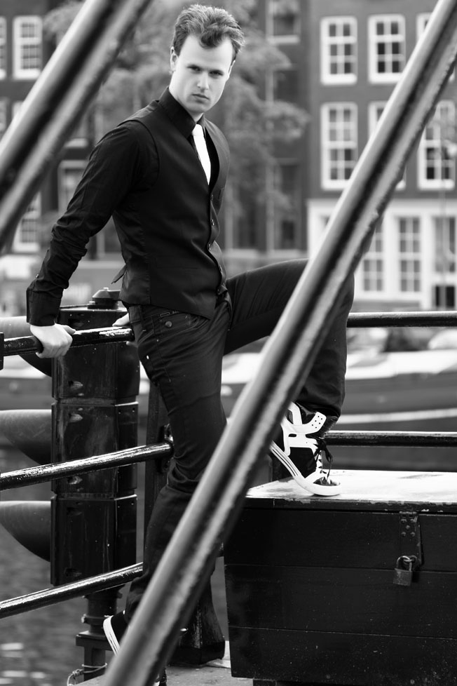 Male model photo shoot of lutiano by Herman Chow in Amsterdam