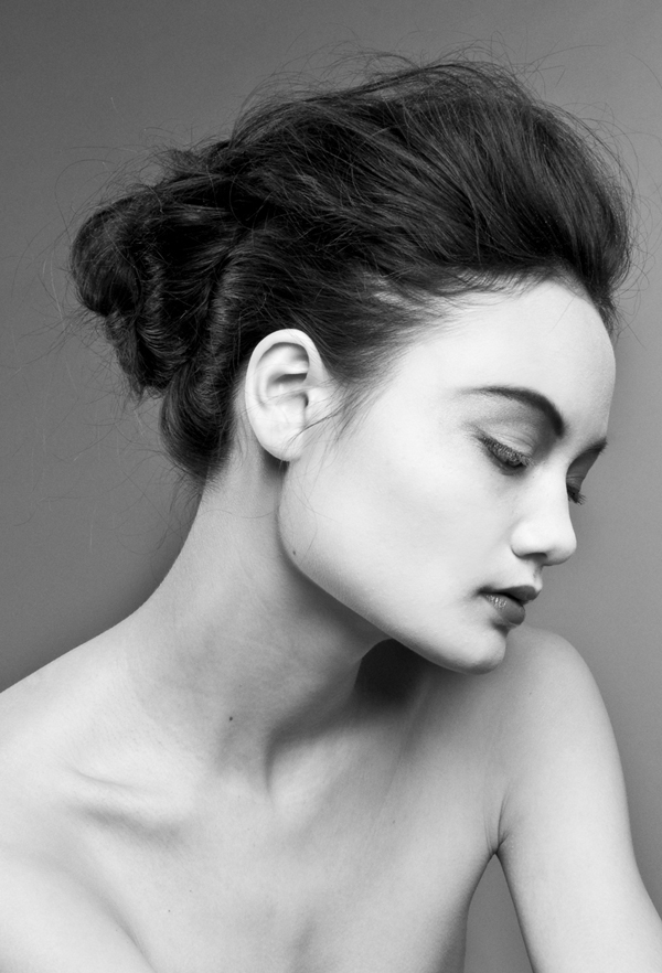 Female model photo shoot of Roland Barthes
