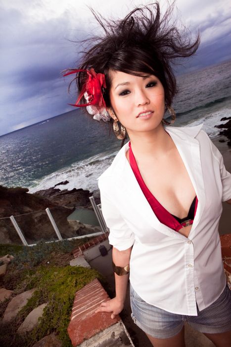 Female model photo shoot of Hikari  Murakami in Laguna Beach