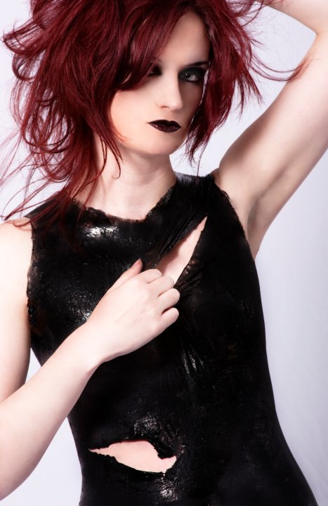 Female model photo shoot of raekin by Michael Alexander 246 in Canterbury, makeup by Goldbrush