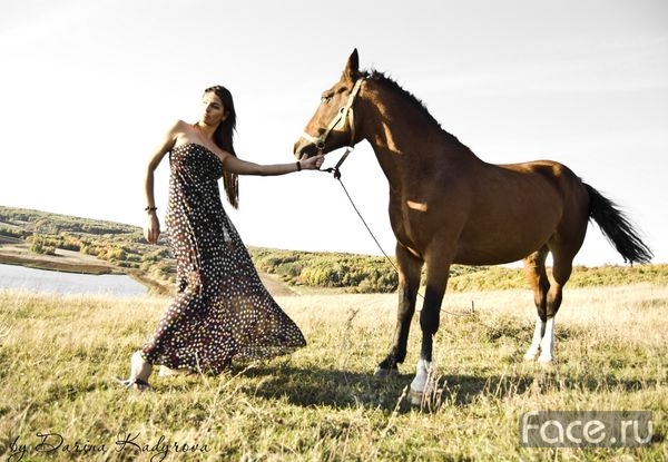 Female model photo shoot of Darina Kadyrova