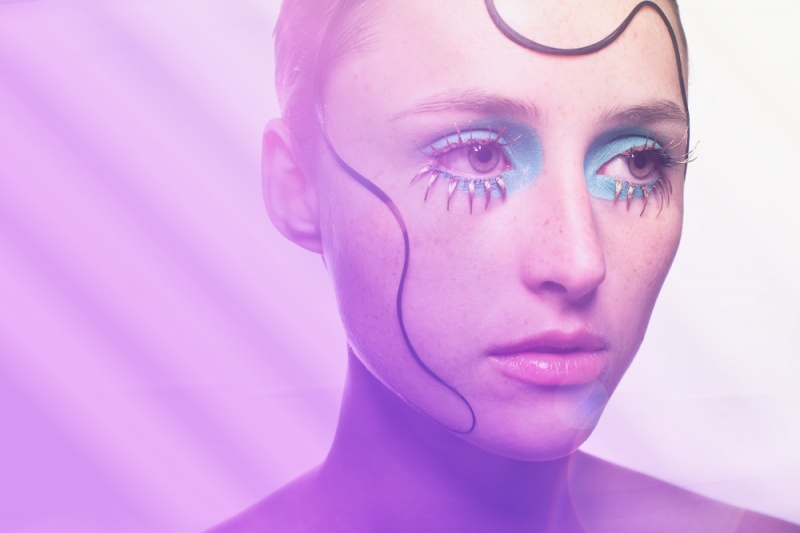Female model photo shoot of Lauren Real, makeup by Maris Malone Calderon