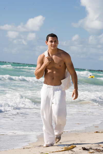 Male model photo shoot of Ahmad K in Miami, FL, South Beach