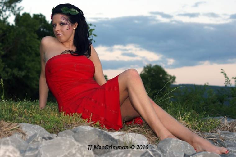 Female model photo shoot of _GIN_ by JJ MacCrimmon, makeup by Southatsony Amy Collins
