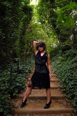 Female model photo shoot of Nicki Munroe in Botanic Gardens Glasgow