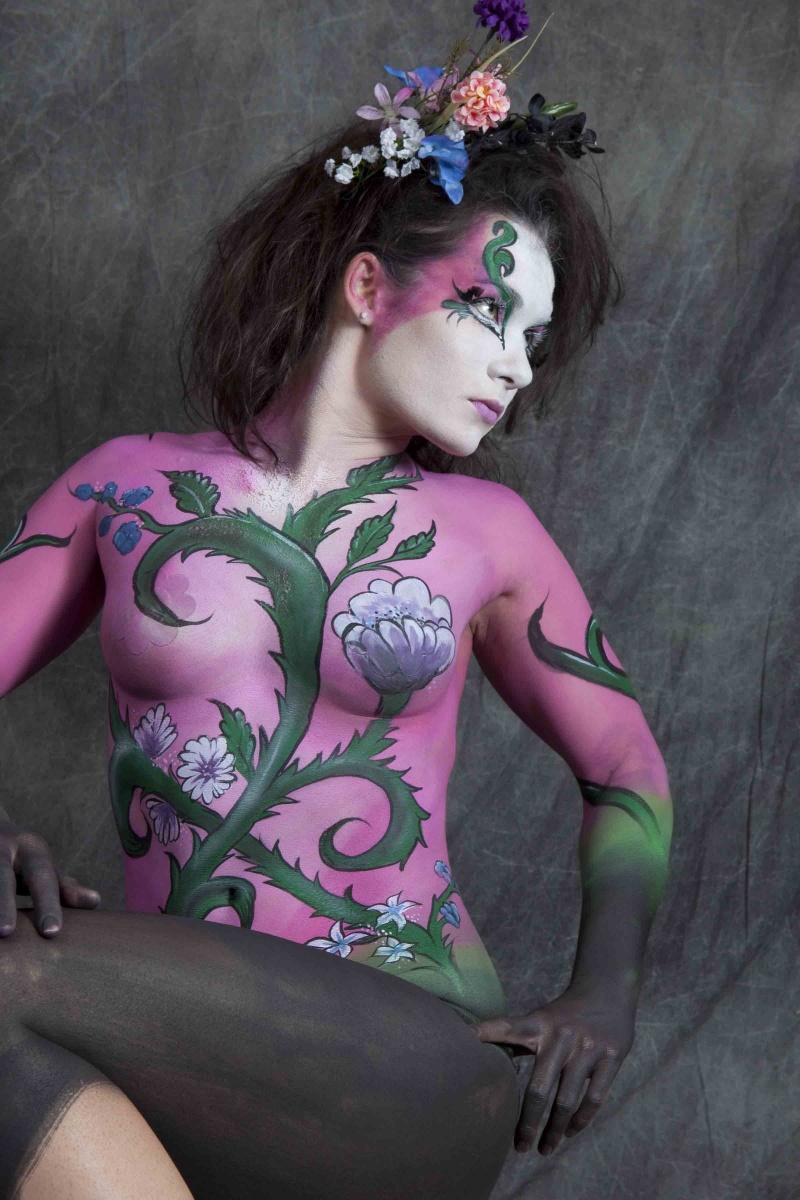 Female model photo shoot of Body Art By Keegan