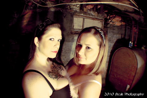 Female model photo shoot of Darcielin and Katrina Sweete by FreakPhotography