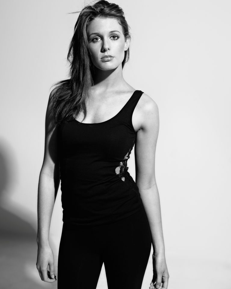 Female model photo shoot of Emily Macfarlane in studio