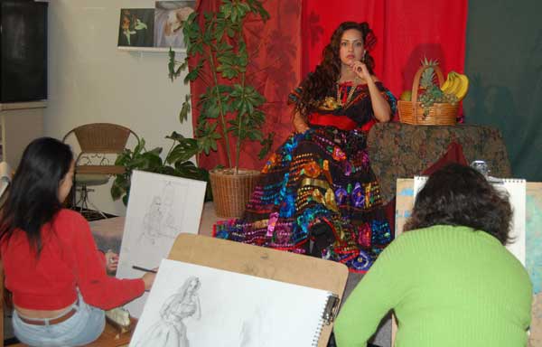 Female model photo shoot of Art Classes San Gabriel in Pasadena, Ca