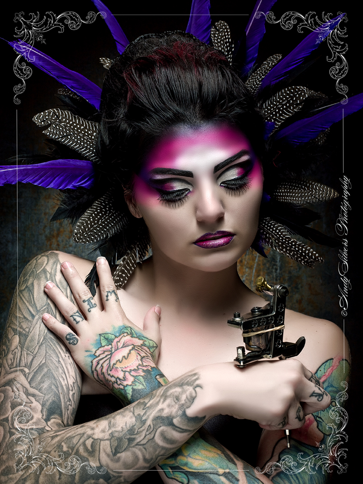 Female model photo shoot of Chrissy inky by Andy Silvers, makeup by Zarrin Henna - Makeup