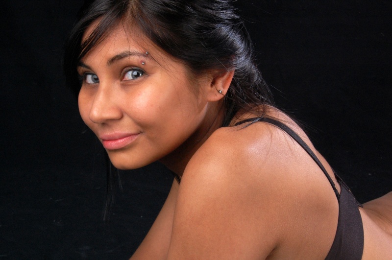 Female model photo shoot of Photos By Bree and vLopez  in Studio Q