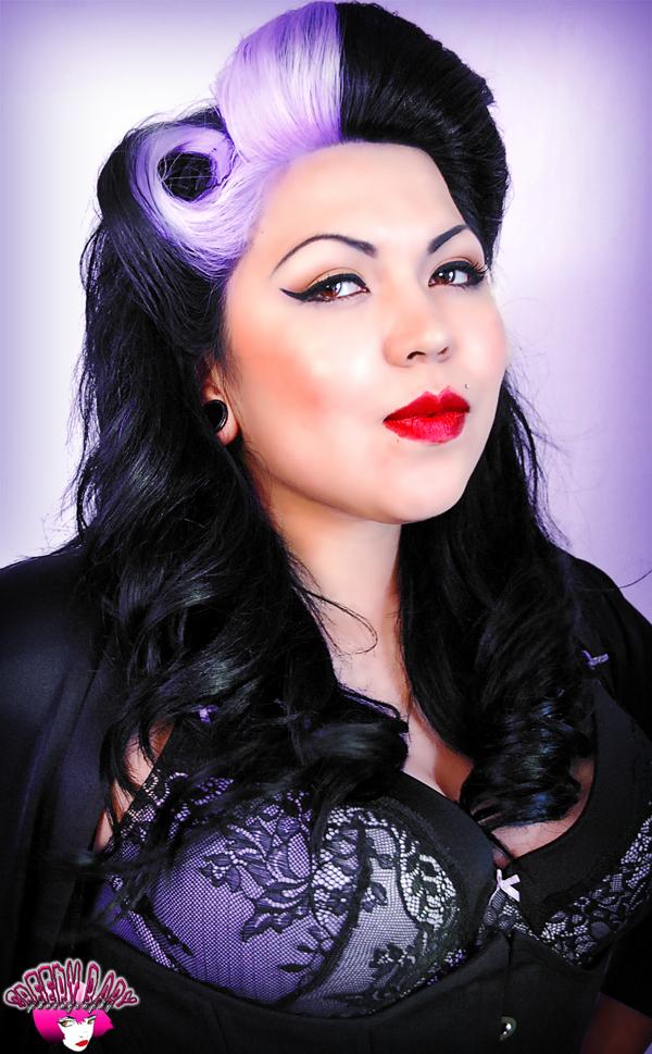Female model photo shoot of Jessica S Makeup by She Devil Pin Ups