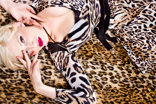 Female model photo shoot of Sprinkle.Emporium by Ellen Duffy in Koukei Studios, makeup by Quincy Dee