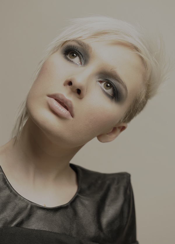 Female model photo shoot of Rebecca S-Davis MUA by David Alexandre, hair styled by Robert Masciave