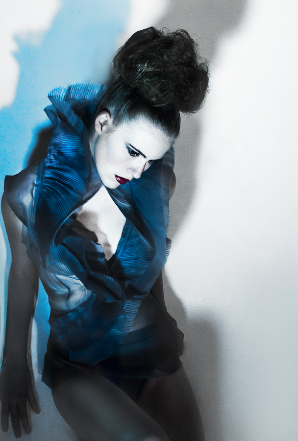Female model photo shoot of SURFACE makeup designs by Olga Lacosta