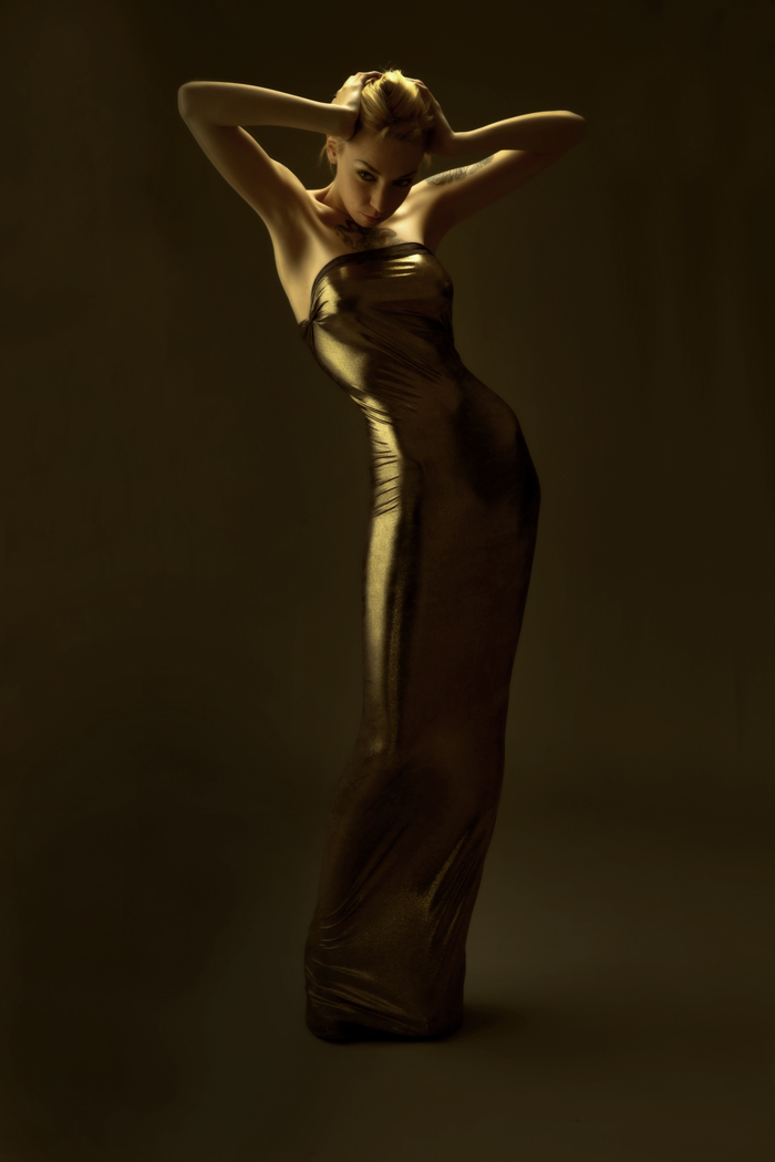 Female model photo shoot of Esta, clothing designed by Gaffu