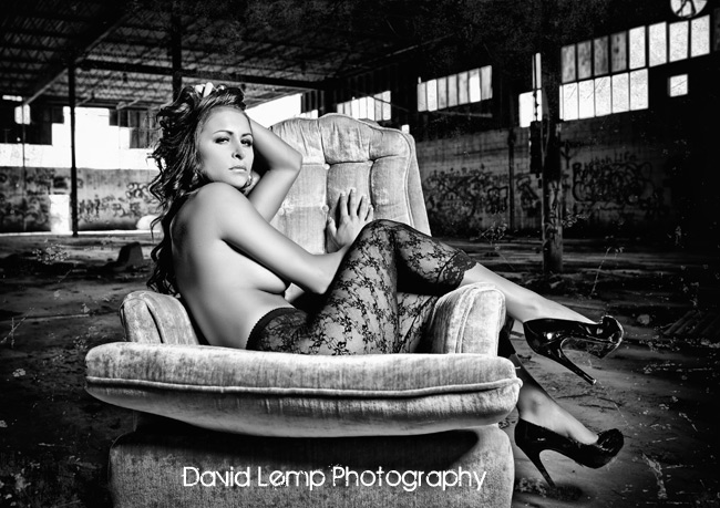 Female model photo shoot of Erin   Leigh by David L Photography, makeup by Megan MUA