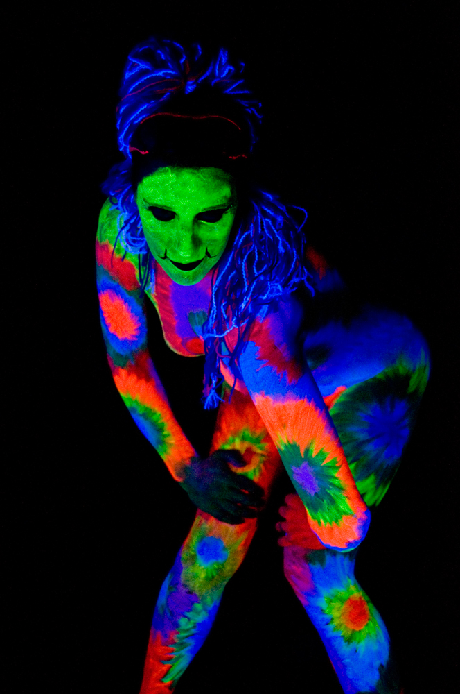 Female model photo shoot of Electro Tatiana by Infidel Images-Body Art in AG5 Studio MLP Racine WI