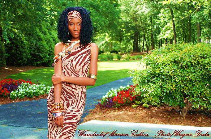 Female model photo shoot of Tamara D Young by WD Imagery in Atlanta, GA, clothing designed by marian collier