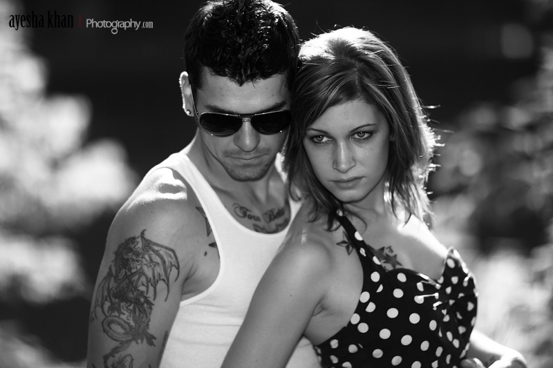 Male and Female model photo shoot of Joshua Kenneth and Kayte Bianca by ash_khan