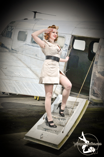 Female model photo shoot of Pin-up Perfection
