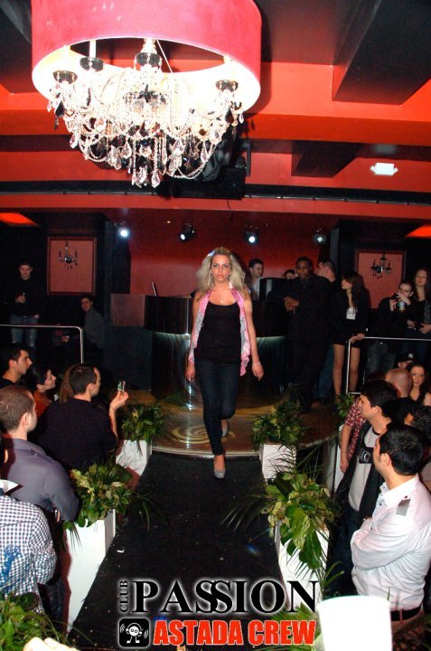 Female model photo shoot of Shany Vigdorchik in Hillel Fashion Show 2010 Pre-show at Club Passion