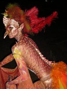 Female model photo shoot of Always Wicked Art in Eumundi- Australian Body Art Carnivale