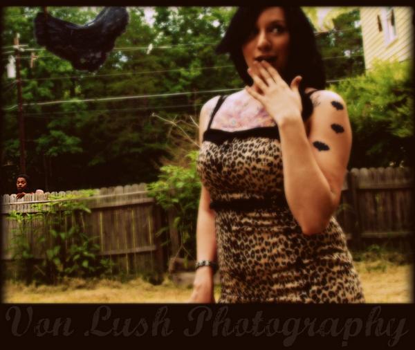 Female model photo shoot of Von Lush Photography