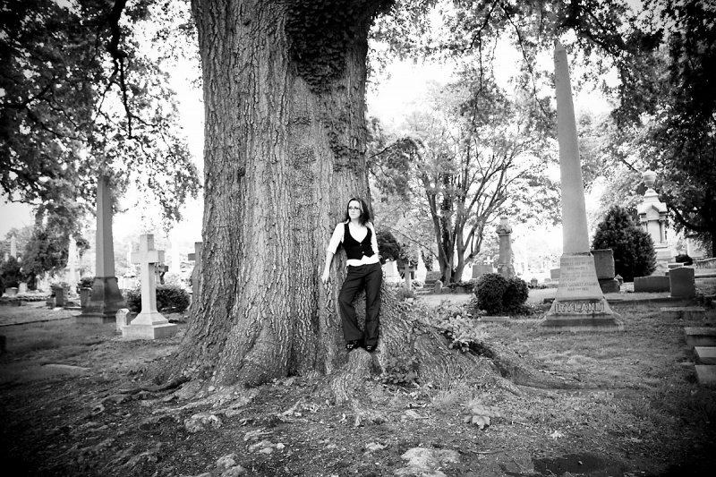 Male and Female model photo shoot of GetFastPhoto and Christi-face in Hollywood Cemetery, Richmond VA