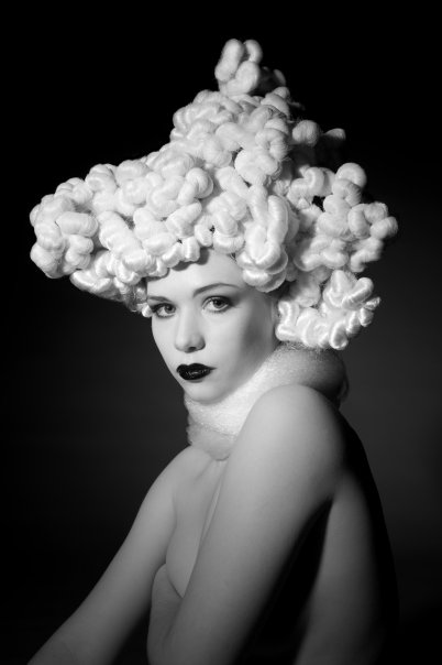 Female model photo shoot of Lotus Bloom, hair styled by George Akkad