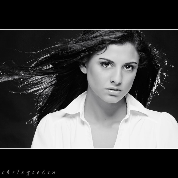 Female model photo shoot of Giovanna Yannotti by c h r i s g o o d e n, makeup by Star Hair and Makeup