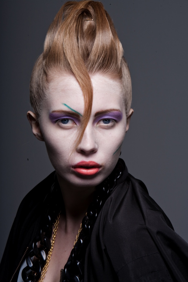Female model photo shoot of Shavaughn Nikki Byrd, hair styled by Shavaughn Nikki Byrd, makeup by Julia DB