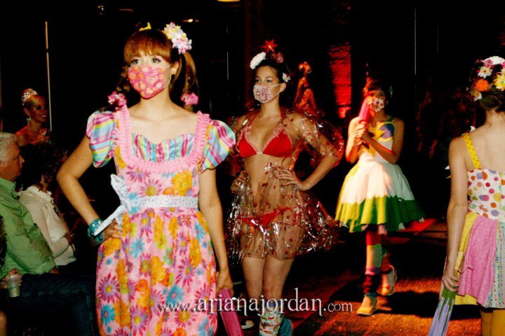 Female model photo shoot of Lisa Muth Jenkins in Wonderland Fashion Show for Pink Elephants