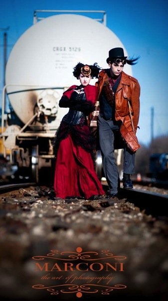 Male and Female model photo shoot of A W HILL and Minnie dMoocha by Marconi Photography, makeup by Jessica Jade Jacob