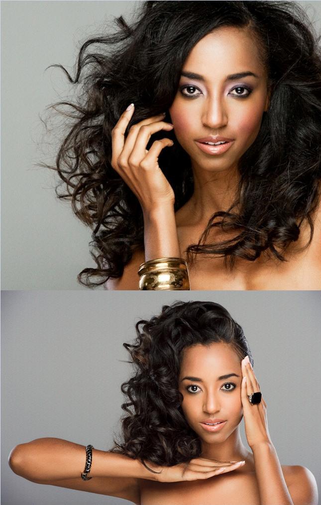 Female model photo shoot of Neferteri Shepherd by Christopher Seid in Los Angeles, CA, hair styled by Nisa Anderson, makeup by Caitlyn Radomsky
