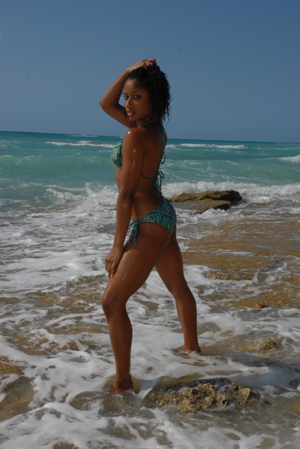 Female model photo shoot of Stacey Sherie in Turks and Caicos