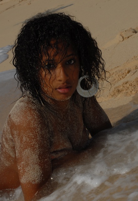 Female model photo shoot of Stacey Sherie in Turks and Caicos