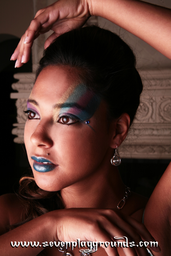 Female model photo shoot of Michelle T MUA and Hair and Alex-andra by SEVEN PLAYGROUNDS